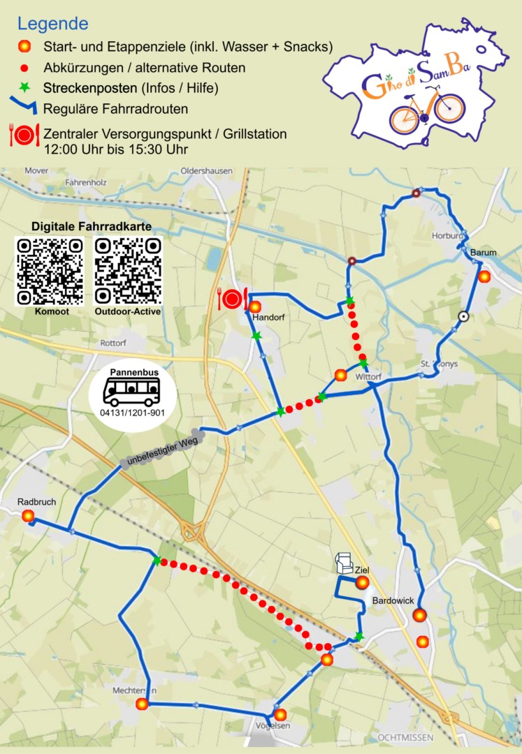 Samtgemeinde Mechtersen: Jubiläumsrundfahrt Giro di SamBa am 23. Juni 2024.